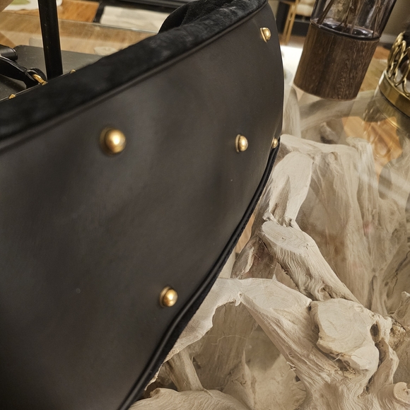 Gucci Black and Gold Satchel - Picture 10 of 16